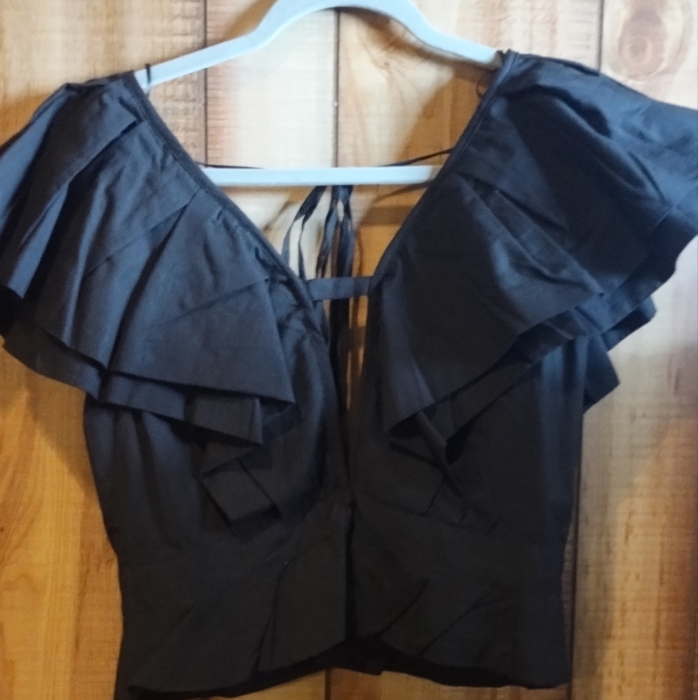 Black Ruffled Skirt